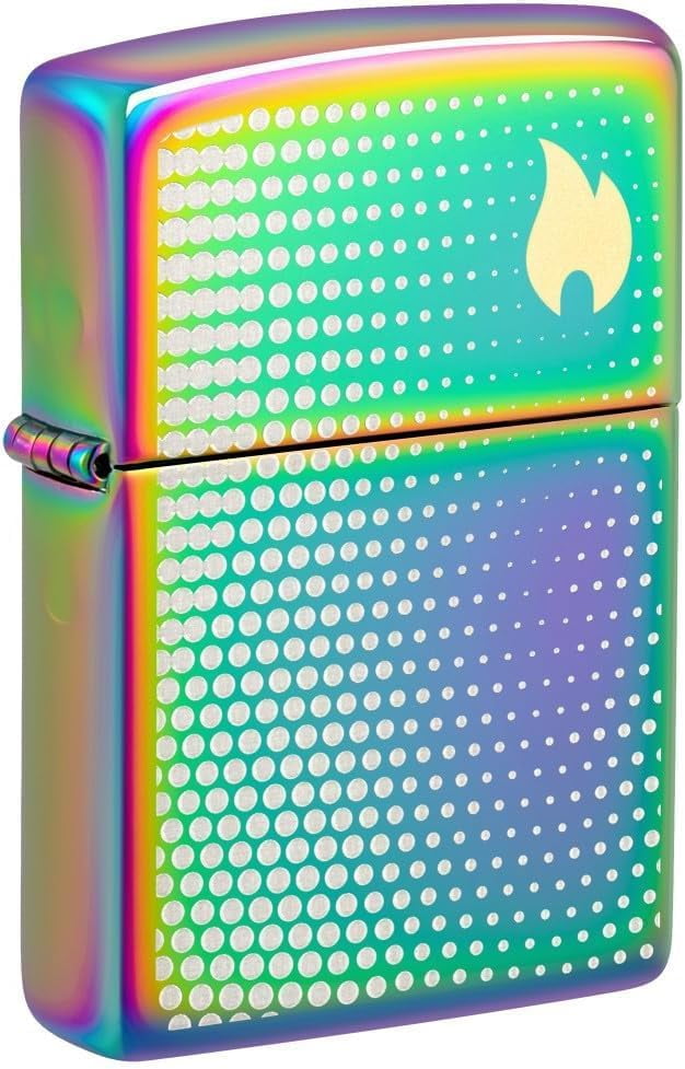 Zippo Lighter - Customized Message Dot Matrix Multi Color Pocket Lighter 46569