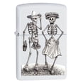 thumbnail image 1 of Zippo Lighter: Dancing Skeletons - White Matte 78552, 1 of 1