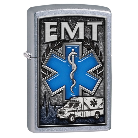 Zippo Lighter: EMT, Ambulance - Street Chrome 80750