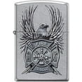 thumbnail image 1 of Zippo Lighter- Fire Rescue Eagle Firefighter Street Chrome Lighter #Z5158, 1 of 6