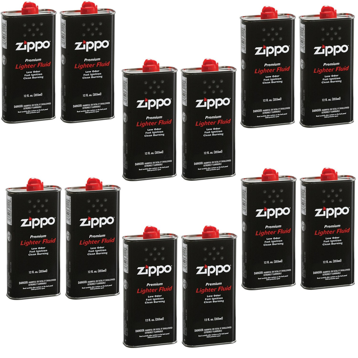 Zippo Lighter Fluid Fuel 12 fl.oz - 12 Value Pack