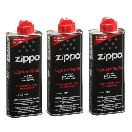 Zippo Lighter Fluid Fuel 4oz - 3 pack