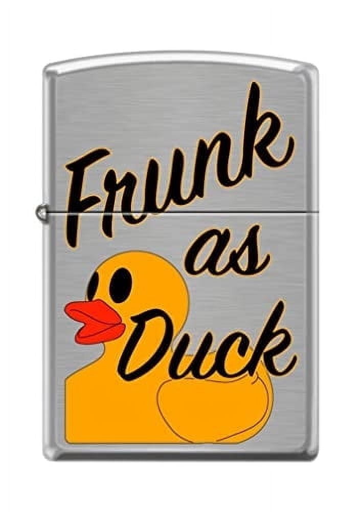 Zippo Lighter- Frunk As Duck Design Brushed Chrome Windproof Lighter #Z5231