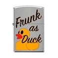 thumbnail image 1 of Zippo Lighter- Frunk As Duck Design Brushed Chrome Windproof Lighter #Z5231, 1 of 6