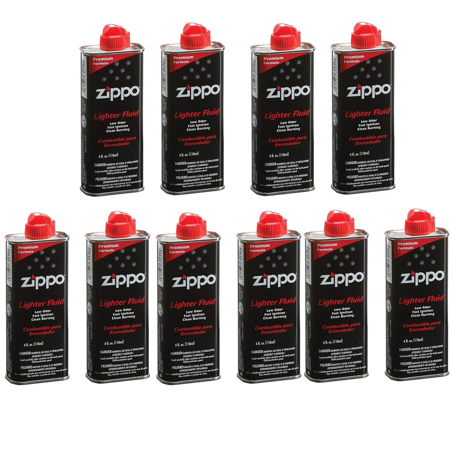 ゆぴ Zippo Genuine Lighter Fuel Fluid 4 oz (118ml) - 10 pack Gas