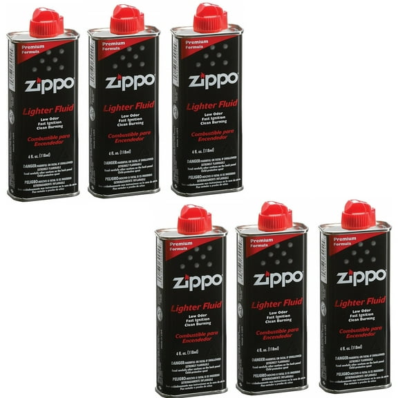 Zippo Lighter Fuel Fluid  4 oz (118ml) - 6 Can