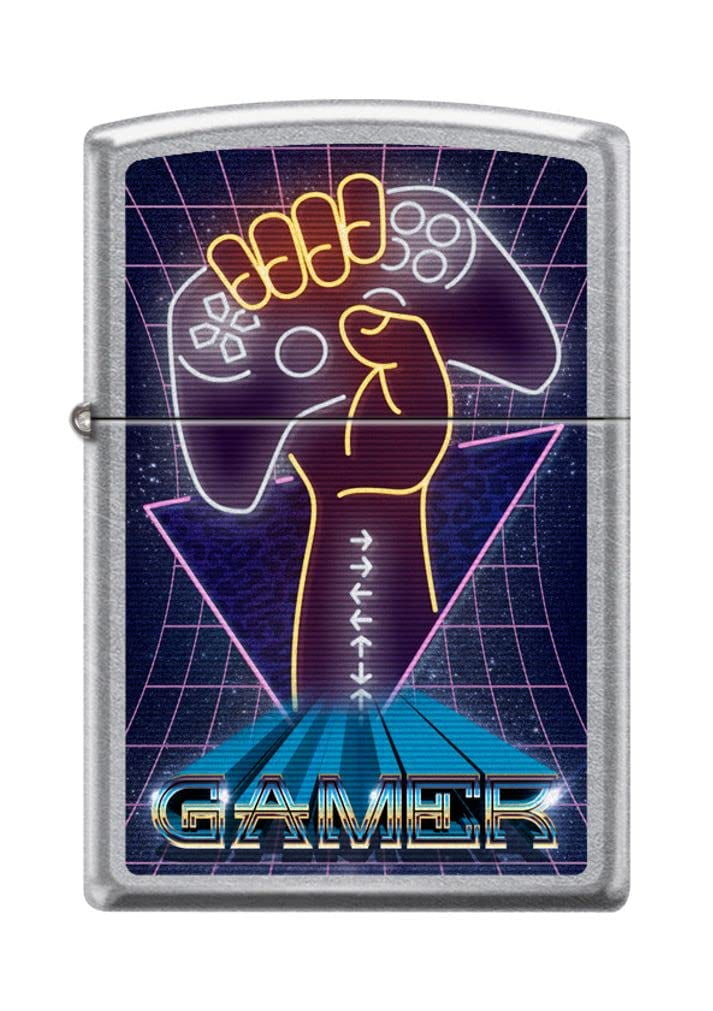 Zippo Lighter-Gamer Design Windproof Lighter (Gamer Retro Arcade Z5225)