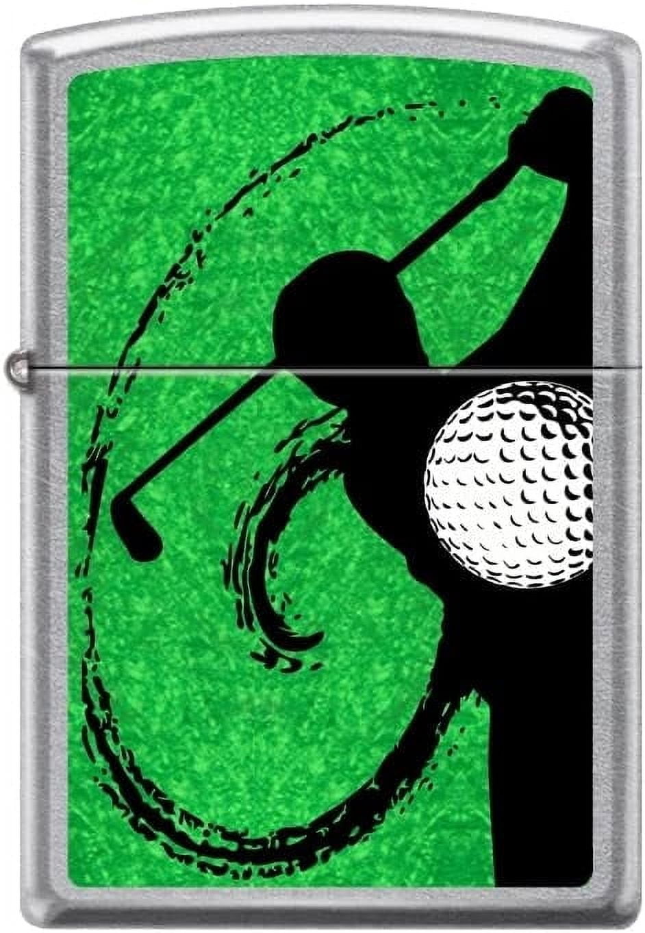 Zippo Lighter-Golf Swing Street Chrome Windproof Lighter #Z5385