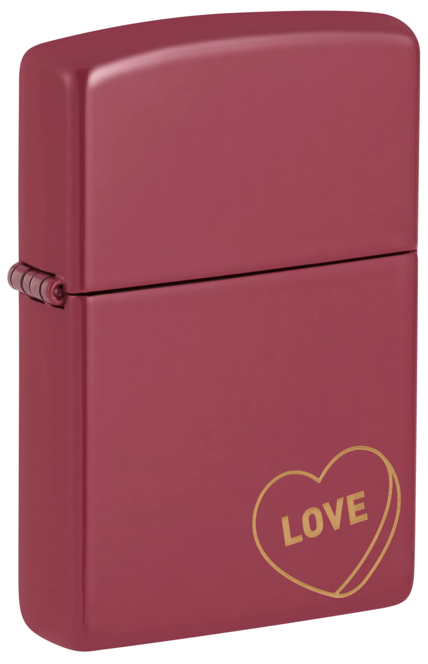 Zippo Lighter- Heart I Love You to The Moon Loving Embrace Valentine Windproof Lighter (Love Affection Gold Candy Heart 48494)
