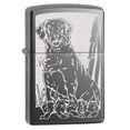 thumbnail image 1 of Zippo Lighter: Hunting Dog with Ducks - Black Ice 78807, 1 of 3
