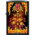 thumbnail image 1 of Zippo Lighter-Leaf Skull Design Black Matte Windproof Lighter #Z5453, 1 of 6