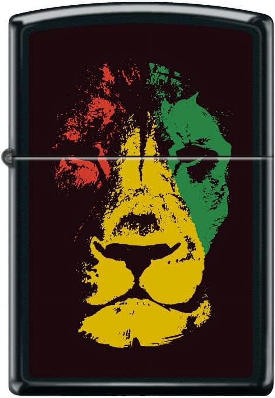 Zippo Lighter-Lion Head 2 Black Matte Windproof Lighter #Z5499