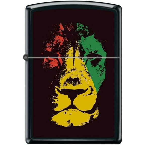 Zippo Lighter-Lion Head 2 Black Matte Windproof Lighter #Z5499