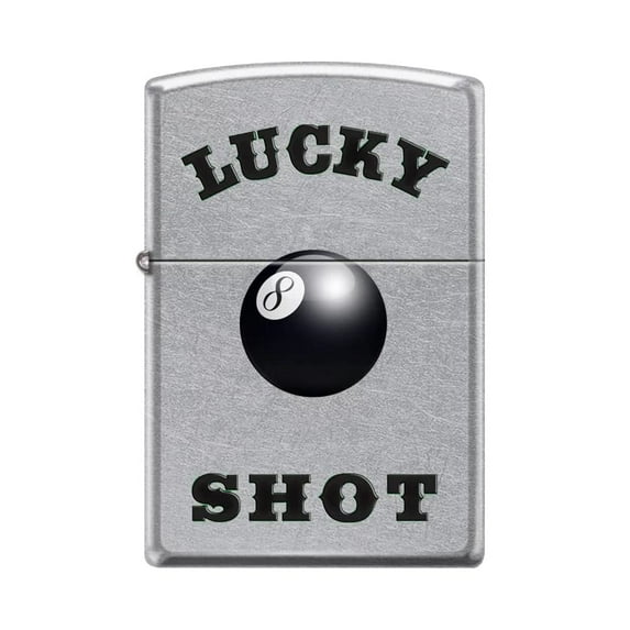 Zippo Lighter-Lucky Shot Street Chrome Windproof Lighter #Z5386