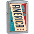 thumbnail image 1 of Zippo Lighter- Made in America Sign Street Chrome Windproof Lighter #Z5042, 1 of 6