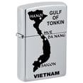 thumbnail image 1 of Zippo Lighter: Map of Vietnam - High Polish Chrome 81155, 1 of 3
