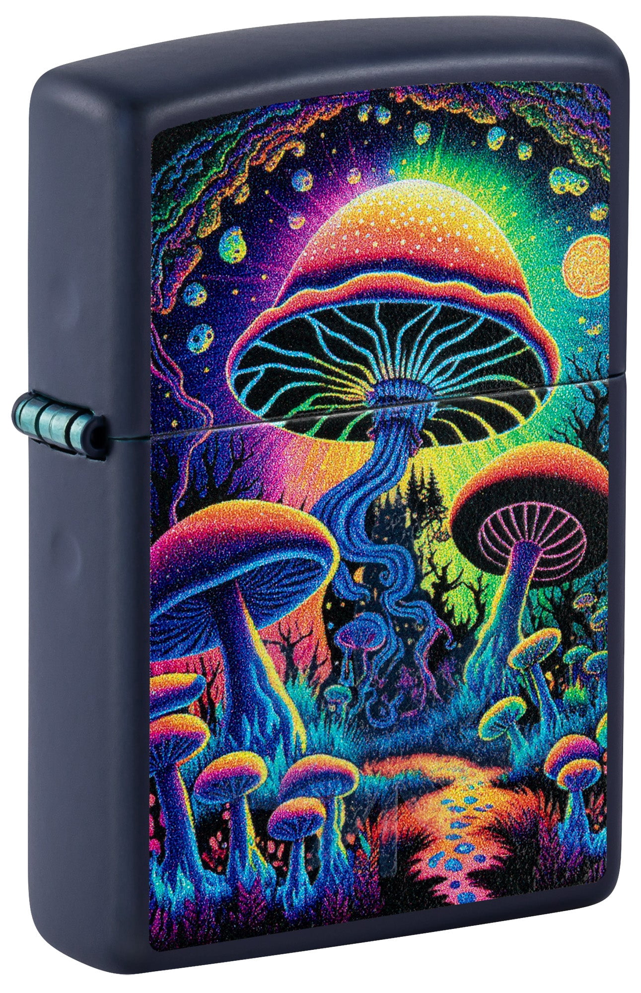 Zippo Lighter – Pulsar Weed Bum Design, Black Matte Finish, Windproof, Made In USA