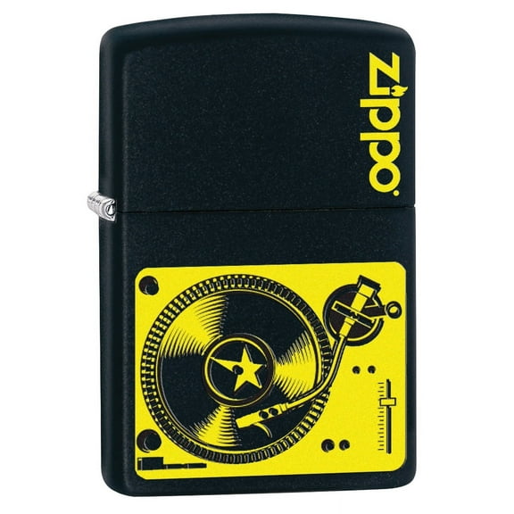 Zippo Lighter: Music Turntable - Black Matte 78753
