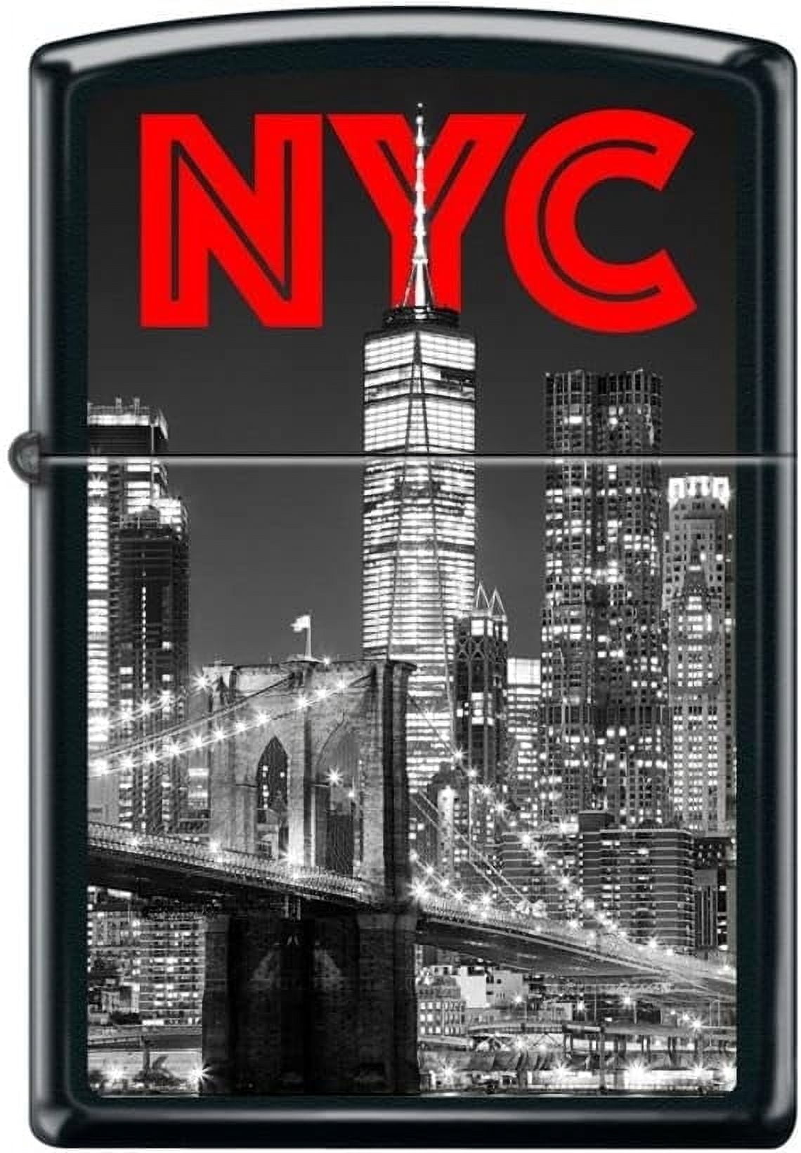 Zippo Lighter- NYC New York City Black Matte Windproof Lighter #Z5246