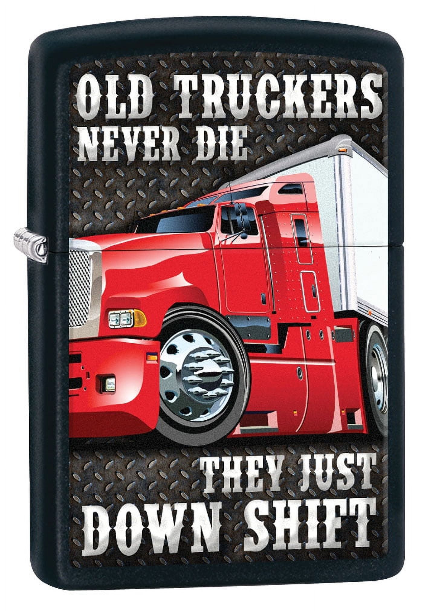 Zippo Lighter - Old Truckers Never Die