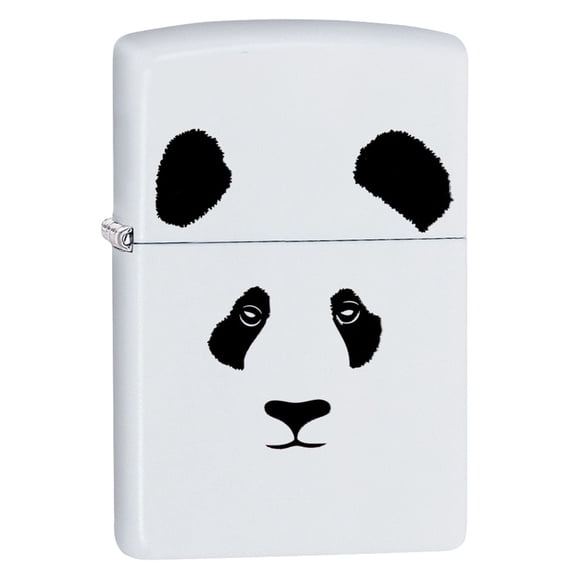 Zippo Lighter: Panda Bear - White Matte 81598