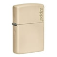 thumbnail image 1 of Zippo Lighter - Personalized Custom Message Engrave on Classic with Zippo Logo Windproof Lighter (Flat Sand #49453ZL), 1 of 7
