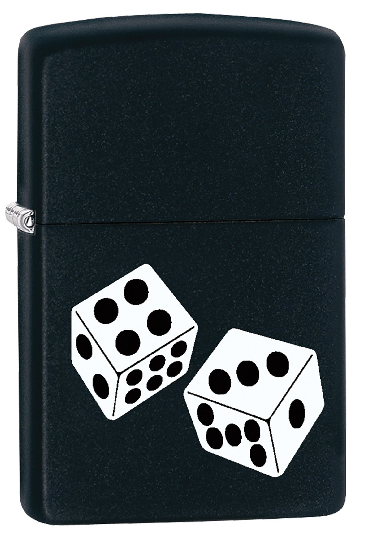 Zippo Lighter- Personalized Custom Message Engraved on Back Ace of Spades Card Game Casino Zippo Windproof Lighter (Dice Black #Z443)