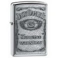 thumbnail image 1 of Zippo Lighter - Personalized Custom Message Engraved on Back for Jack Daniel's High Polish Chrome Windproof Zippo Lighter #250JD, 1 of 7