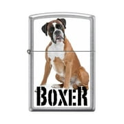 Zippo Lighter-Personalized Custom Message Engraved on Backside Boxer Street Chrome Windproof Lighter #Z5382