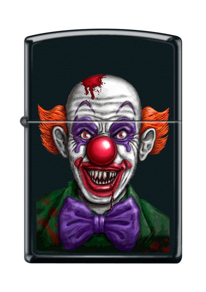 Zippo Lighter Personalized Custom Message Engraved on Backside (Clown Monster Z5181)
