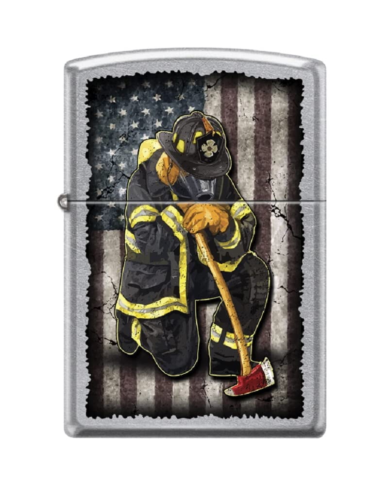 Zippo Lighter-Personalized Custom Message Engraved on Backside Firefighter Fireman Rescue Windproof Lighter (Design #Z6019)