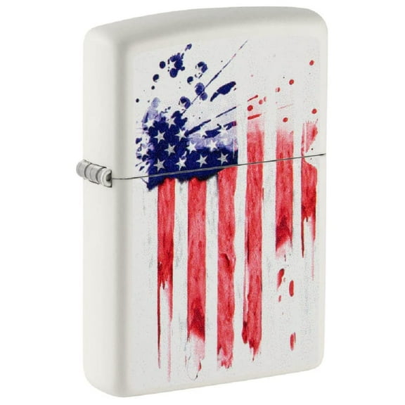 Zippo Lighter - Personalized Custom Message Engraved on Backside for Abstract USA Flag American US Patriotic (US American Flag 49783)
