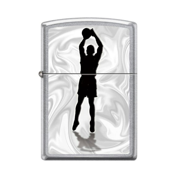 Zippo Lighter - Personalized Custom Message Engraved on Backside for Basketball Player Shadow Street Chrome #Z5267