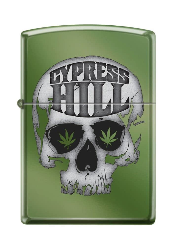 Zippo Lighter - Personalized Custom Message Engraved on Backside for Cypress Hill Skulls Chameleon #Z5234