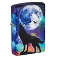 thumbnail image 1 of Zippo Lighter - Personalized Customize Message Engrave on Backside for 540 Wolf Design #49683, 1 of 6