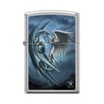 thumbnail image 1 of Zippo Lighter -Personalized Customize Message Engrave on Backside for Anne Stokes Dragons Girls Woman Fantasy Wings Satin Chrome #Z5336, 1 of 10