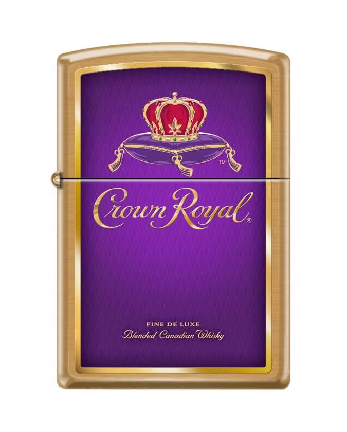Zippo Lighter - Personalized Customize Message Engrave on Backside for Crown Royal (Crown Royal Spirits #Z5350)