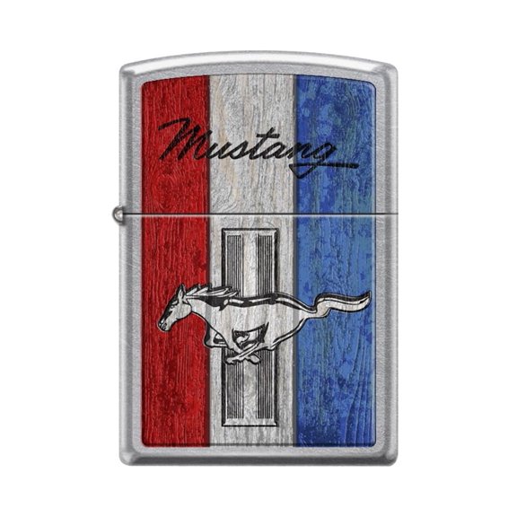 Zippo Lighter - Personalized Customize Message Engrave on Backside for Ford Design Zippo Lighter (Ford Mustang Ponny Z5552)