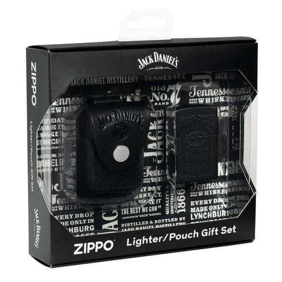Zippo Lighter - Personalized Customize Message Engrave on Backside for Jack Daniel's Design (Jack Daniel's Set #48460)