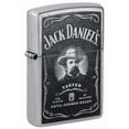thumbnail image 1 of Zippo Lighter - Personalized Customize Message Engrave on Backside for Jack Daniel's Design (Street Chrome 48748), 1 of 7