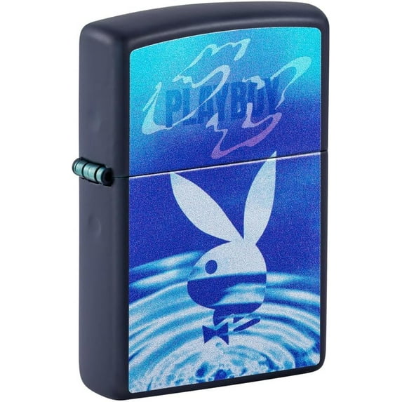 Zippo Lighter - Personalized Customize Message Engrave on Backside for Playboy Bunny (Water 48745)
