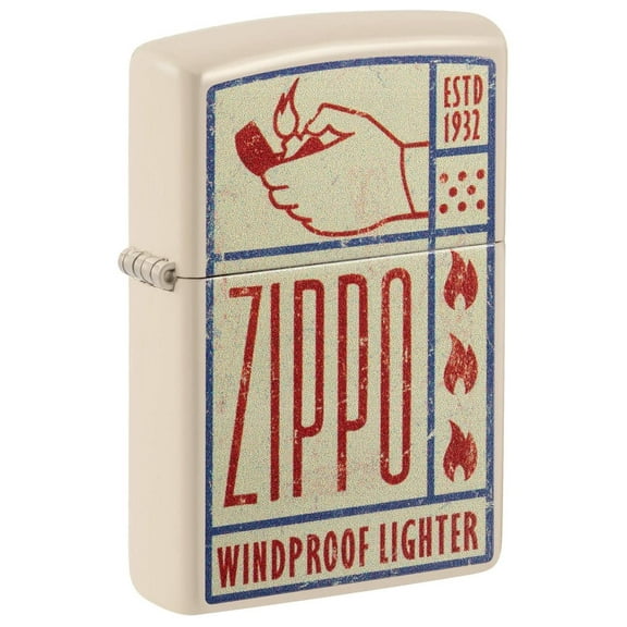 Zippo Lighter - Personalized Customize Message Engrave on Backside for Zippo Brand Design Logo Lighter (Retro Poster Design 48397)