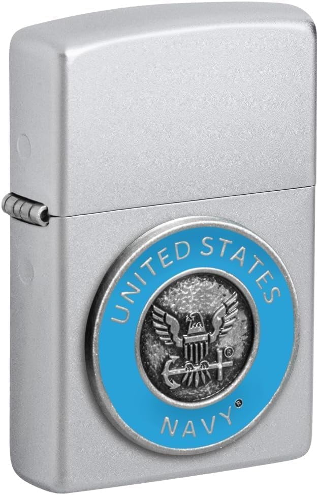 Zippo Lighter - Personalized Message Engrave United States Navy Emblem Art 48975