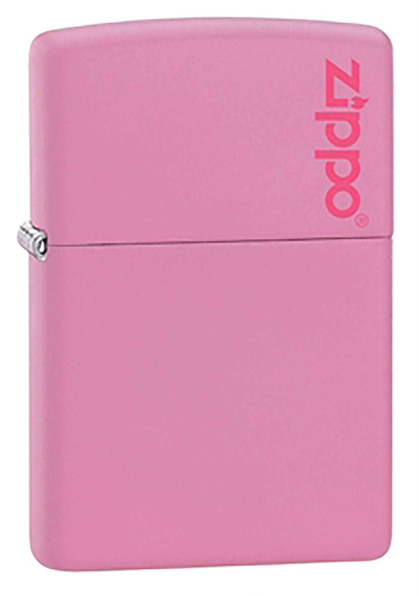 Zippo Lighter - Personalized Message Engraved Customized Pink Matte with Logo #238ZL