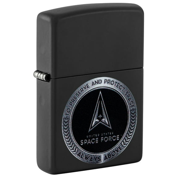Zippo Lighter - Personalized Message Engraved on Backside Alien UFO Windproof Lighter (U.S. Space Force USSF 48548)