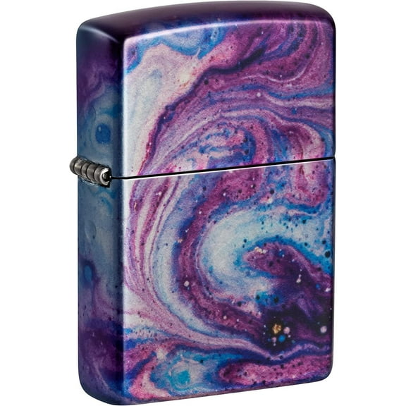 Zippo Lighter - Personalized Message Engraved on Backside Alien UFO Windproof Lighter (Universe Astro Design 48547)