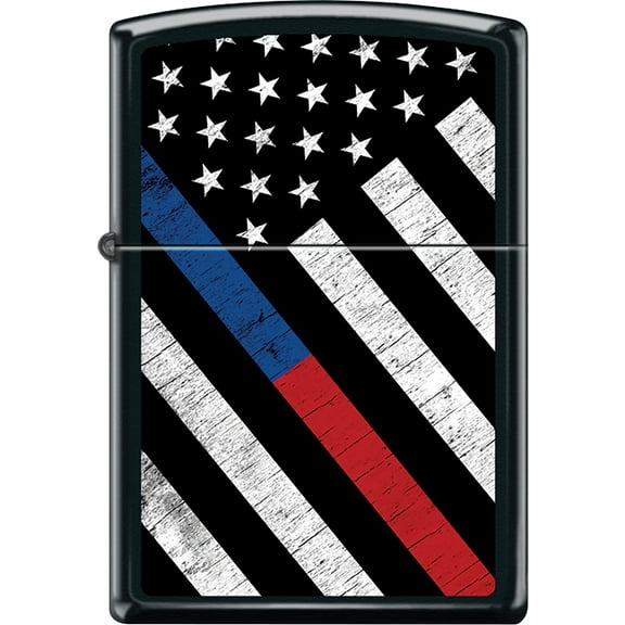 Zippo Lighter - Personalized Message Engraved on Backside Americana Eagle USA Flag Patriotic (Black Matte Z1097)