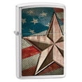 thumbnail image 1 of Zippo Lighter - Personalized Message Engraved on Backside Americana Eagle USA Flag Patriotic (Brush Chrome #Z5015), 1 of 7