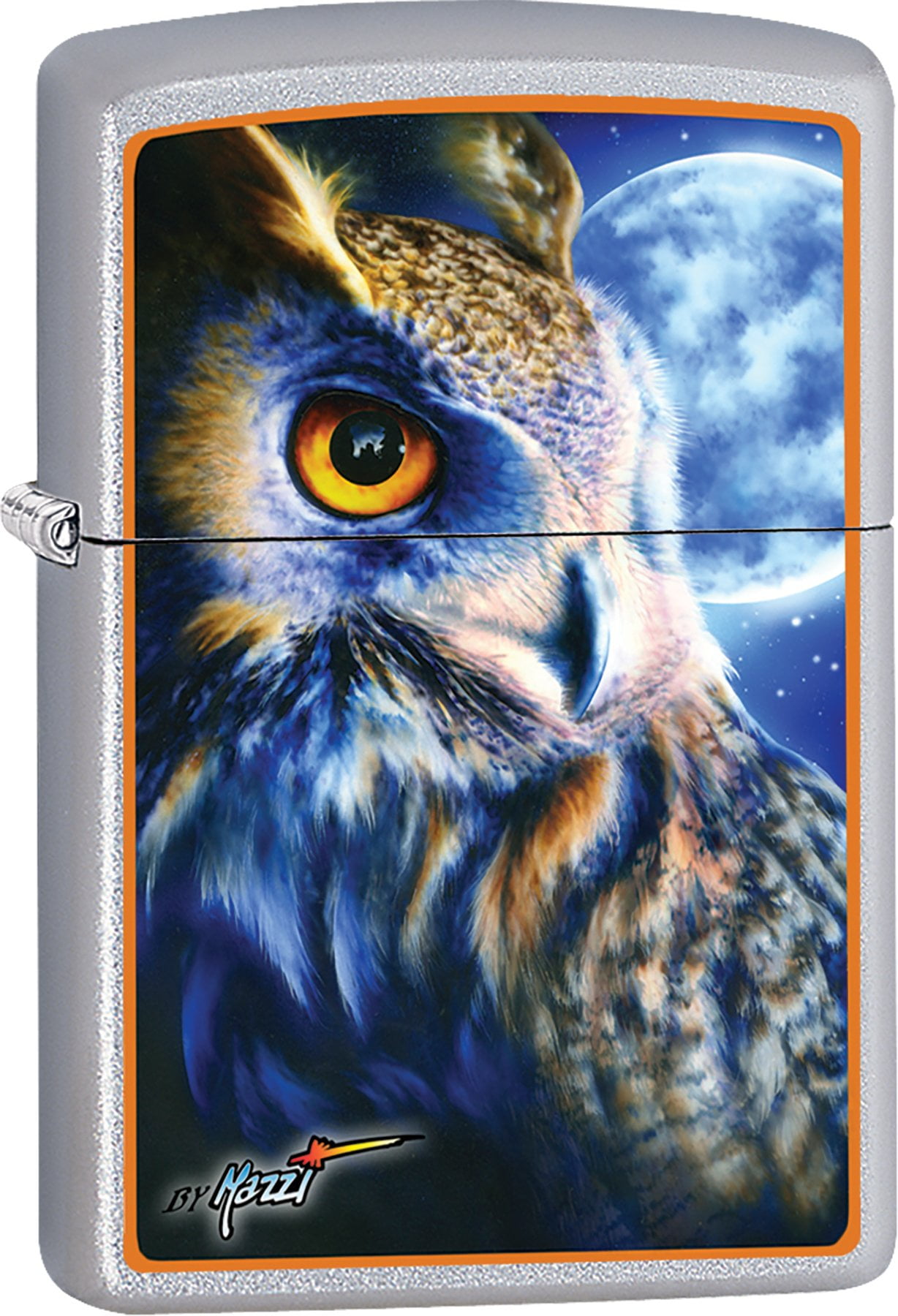 Zippo Lighter - Personalized Message Engraved on Backside Cat Animals Windproof Lighter (Owl #Z589)