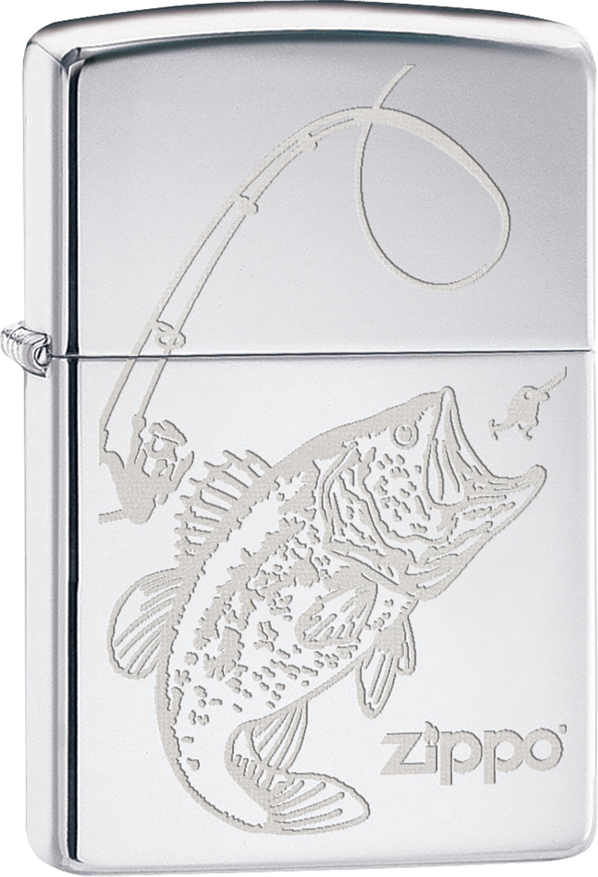 Zippo Lighter-Personalized Message Engraved on Backside Customized Wild Trout Bass Fishing Windproof #Z454